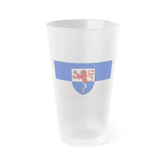 Flag of Remscheid Germany - Frosted Pint Glass 16oz 16oz Frosted - Go Mug Yourself