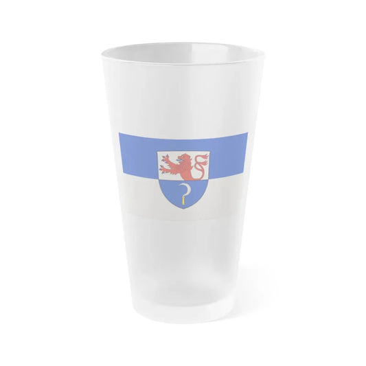 Flag of Remscheid Germany - Frosted Pint Glass 16oz 16oz Frosted - Go Mug Yourself