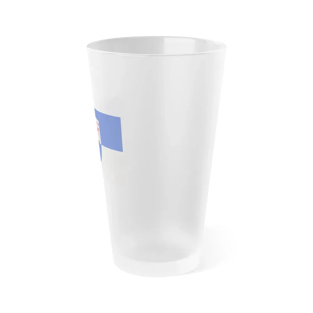 Flag of Remscheid Germany - Frosted Pint Glass 16oz - Go Mug Yourself