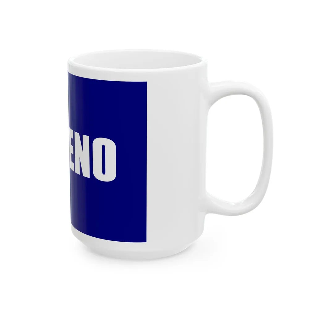 Flag of Reno Nevada 1959-2018 (United States) White Coffee Mug - Go Mug Yourself