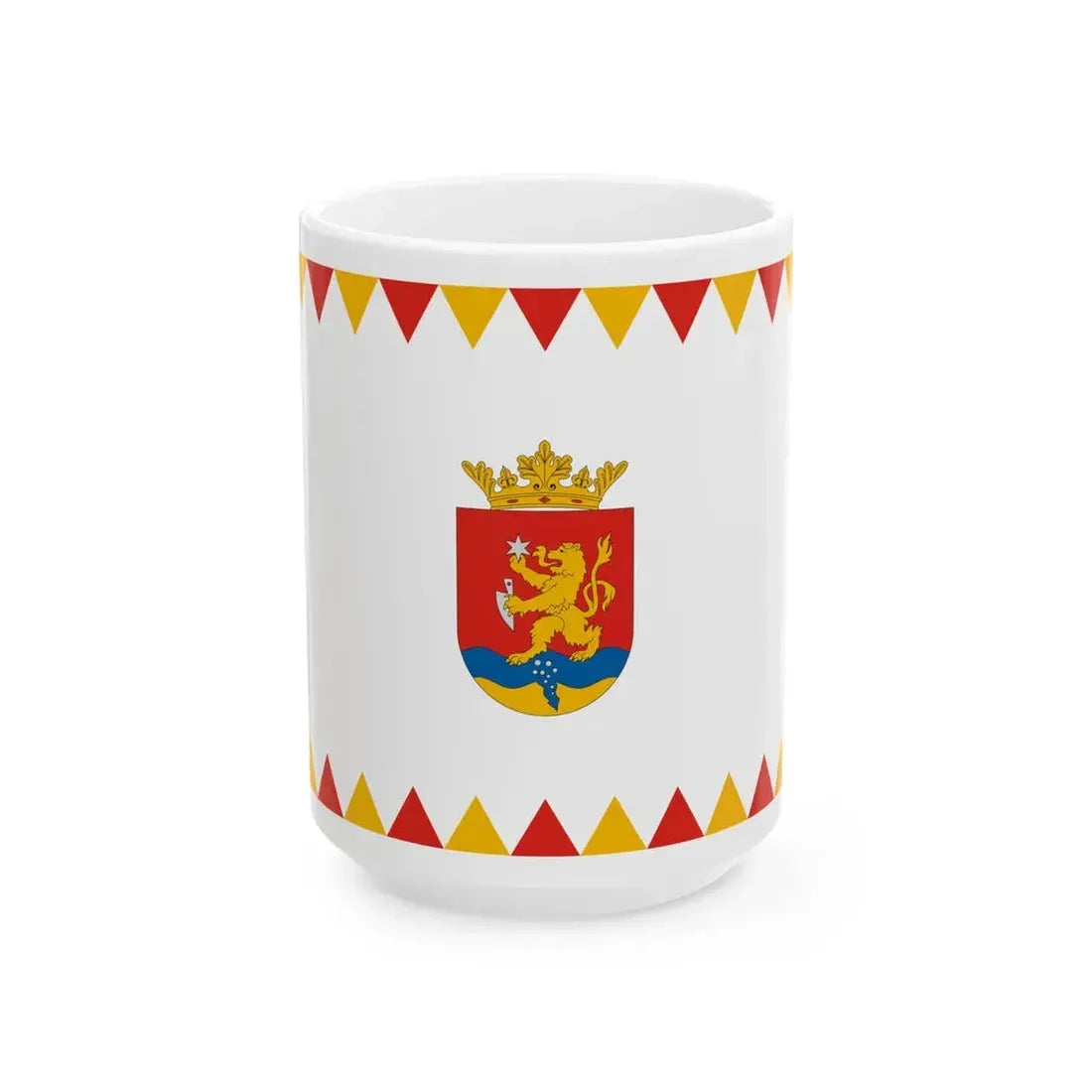 Flag of Repcelak (Hungary) White Coffee Mug 15oz - Go Mug Yourself