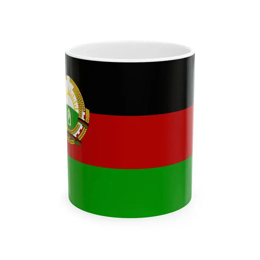 Flag of Republic of Afghanistan (Afghanistan) White Coffee Mug 11oz - Go Mug Yourself
