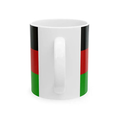 Flag of Republic of Afghanistan (Afghanistan) White Coffee Mug - Go Mug Yourself