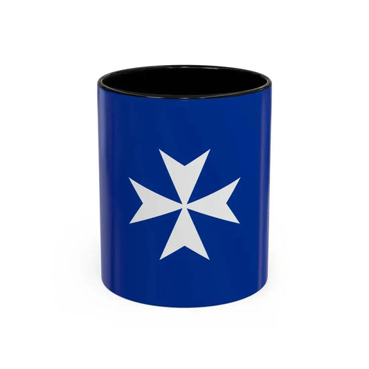 Flag of Republic of Amalfi Italy - Accent Coffee Mug 11oz Black - Go Mug Yourself