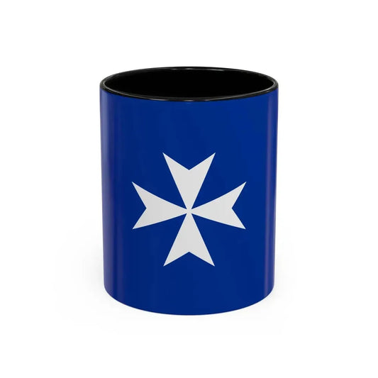 Flag of Republic of Amalfi Italy - Accent Coffee Mug 11oz Black - Go Mug Yourself