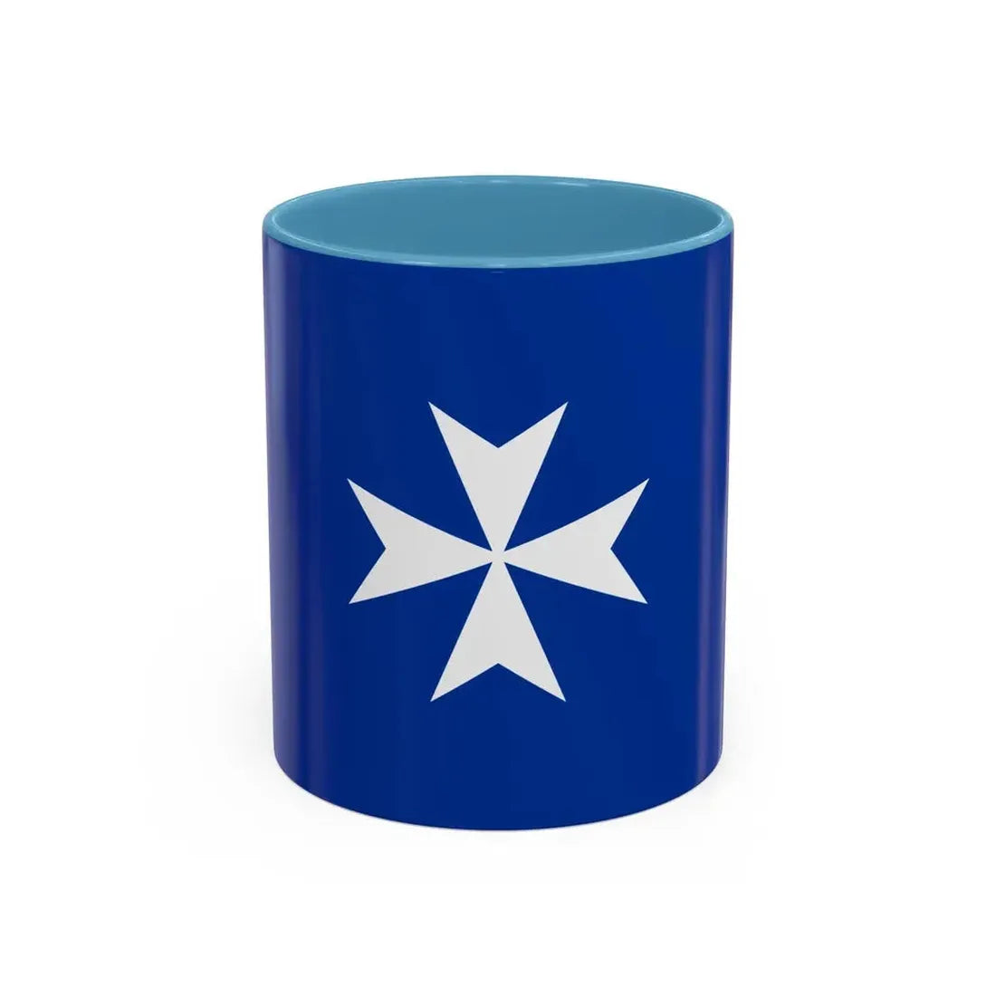 Flag of Republic of Amalfi Italy - Accent Coffee Mug 11oz Light Blue - Go Mug Yourself