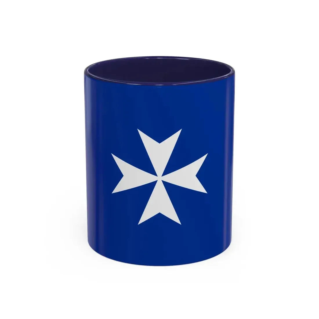 Flag of Republic of Amalfi Italy - Accent Coffee Mug 11oz Navy - Go Mug Yourself