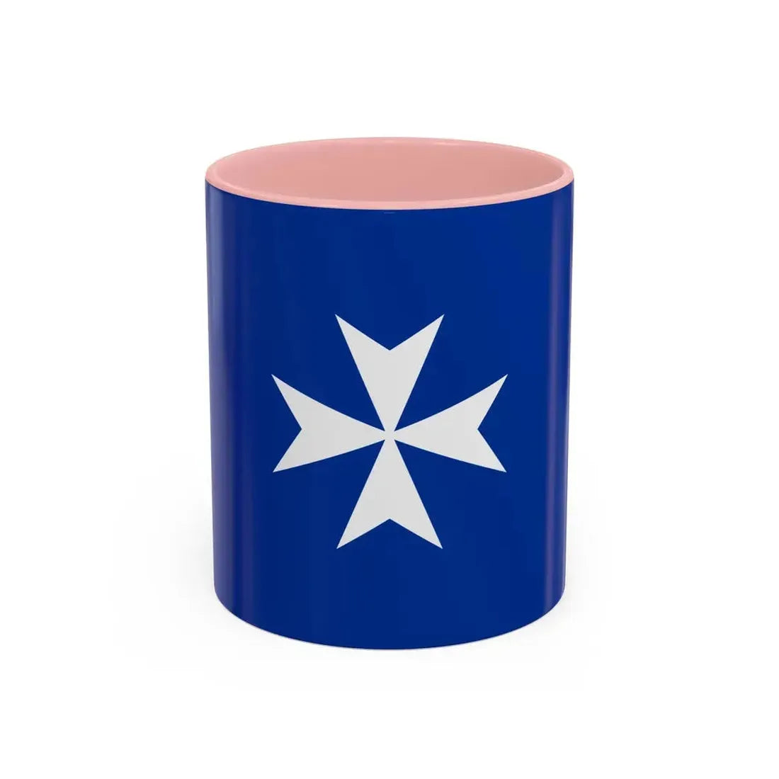 Flag of Republic of Amalfi Italy - Accent Coffee Mug 11oz Pink - Go Mug Yourself