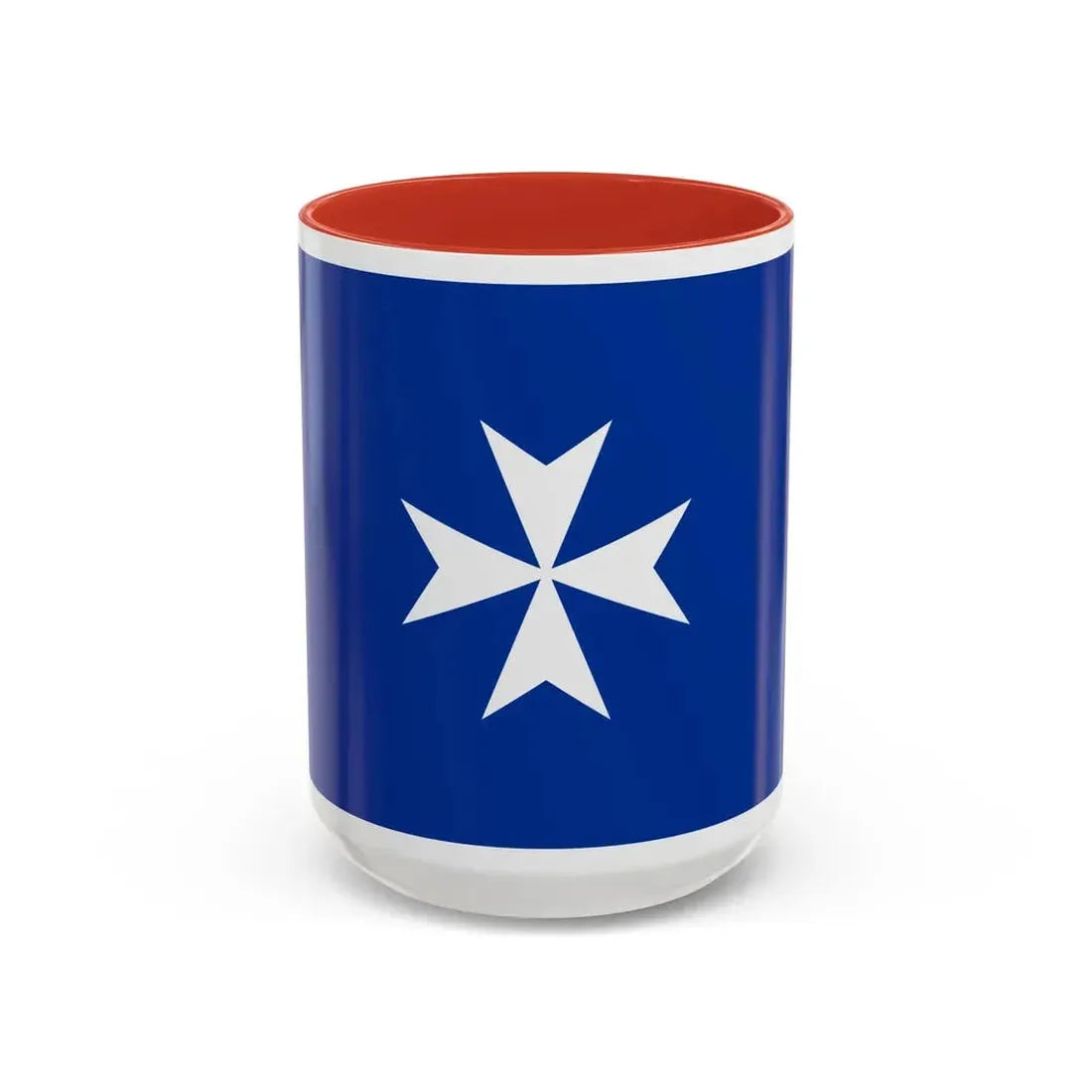Flag of Republic of Amalfi Italy - Accent Coffee Mug 15oz Red - Go Mug Yourself
