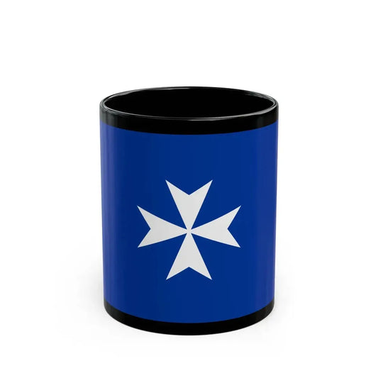 Flag of Republic of Amalfi Italy - Black Coffee Mug 11oz - Go Mug Yourself