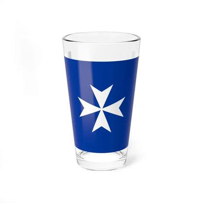 Flag of Republic of Amalfi Italy - Pint Glass 16oz 16oz - Go Mug Yourself