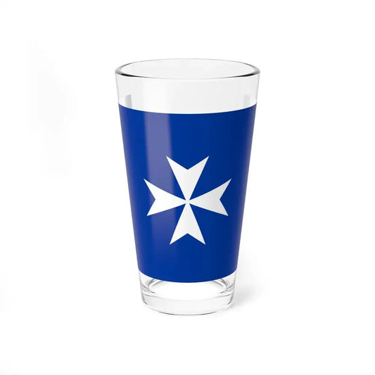 Flag of Republic of Amalfi Italy - Pint Glass 16oz 16oz - Go Mug Yourself