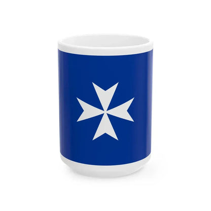 Flag of Republic of Amalfi Italy - White Coffee Mug 15oz - Go Mug Yourself
