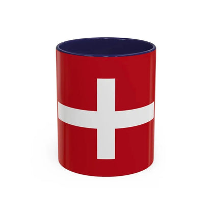 Flag of Republic of Noli Italy - Accent Coffee Mug 11oz Navy - Go Mug Yourself