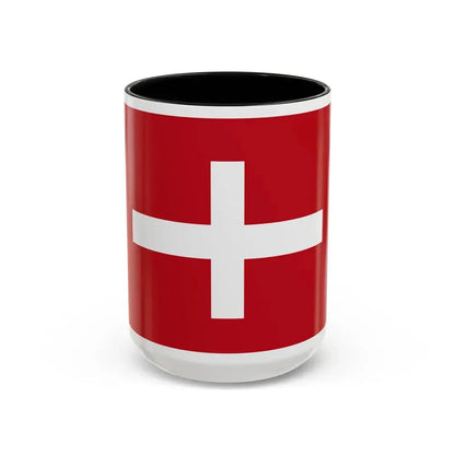Flag of Republic of Noli Italy - Accent Coffee Mug 15oz Black - Go Mug Yourself