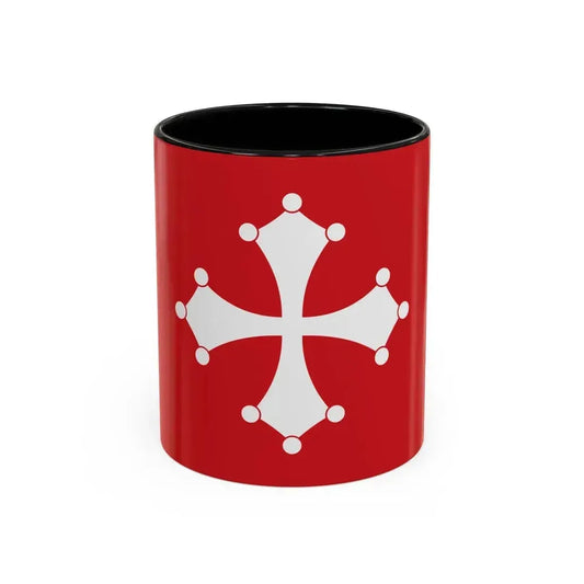 Flag of Republic of Pisa Italy - Accent Coffee Mug 11oz Black - Go Mug Yourself