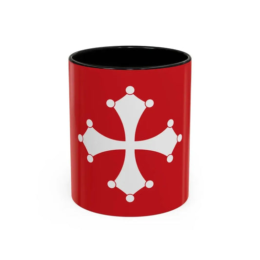 Flag of Republic of Pisa Italy - Accent Coffee Mug 11oz Black - Go Mug Yourself