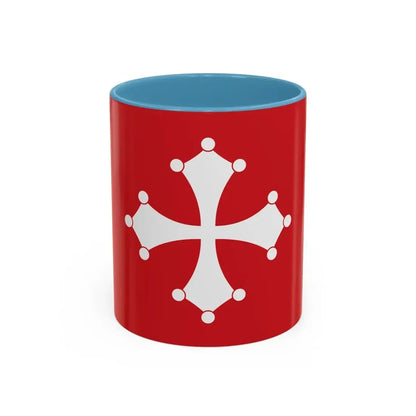 Flag of Republic of Pisa Italy - Accent Coffee Mug 11oz Light Blue - Go Mug Yourself
