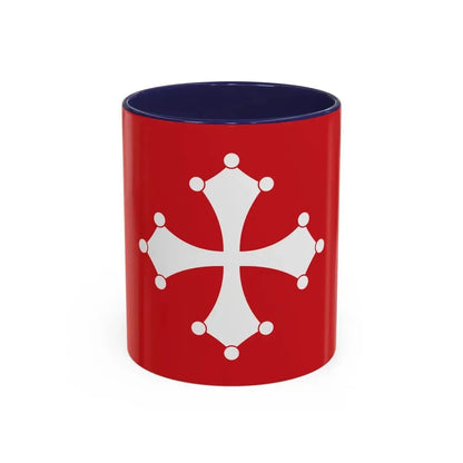 Flag of Republic of Pisa Italy - Accent Coffee Mug 11oz Navy - Go Mug Yourself
