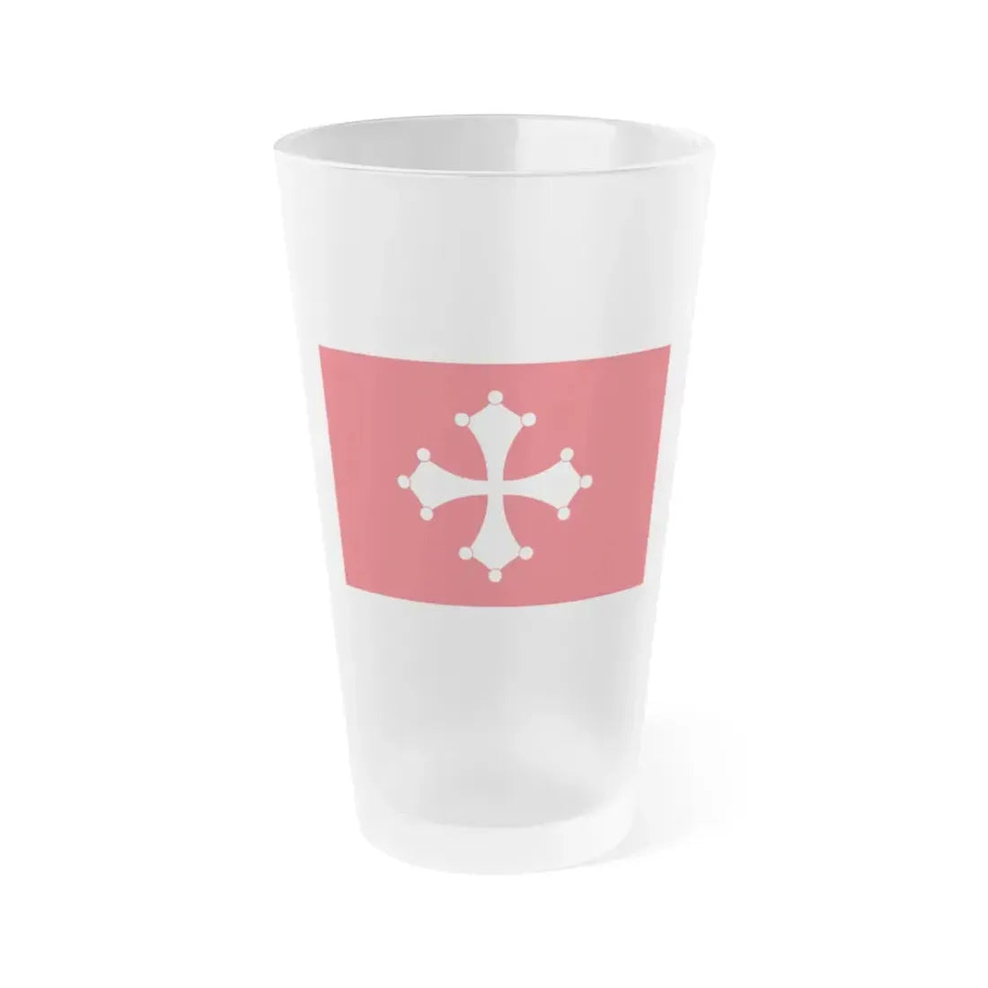 Flag of Republic of Pisa Italy - Frosted Pint Glass 16oz 16oz Frosted - Go Mug Yourself