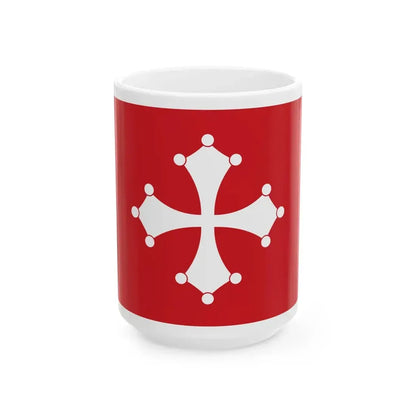 Flag of Republic of Pisa Italy - White Coffee Mug 15oz - Go Mug Yourself