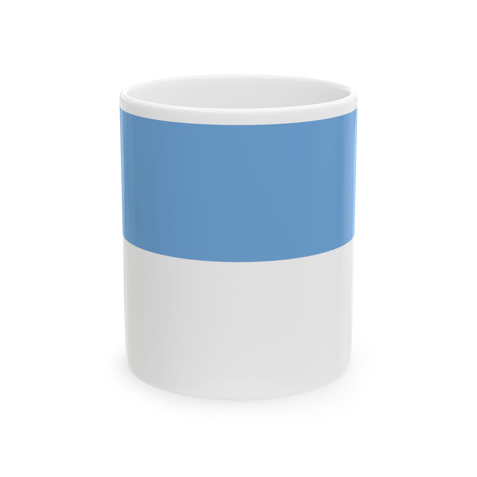 Flag of Republiqueta of Santa Cruz (Argentina) White Coffee Mug-11oz-Go Mug Yourself