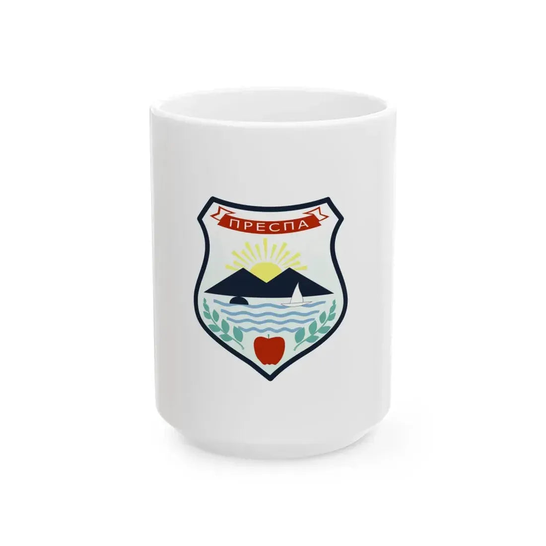 Flag of Resen Municipality (North Macedonia) White Coffee Mug 15oz - Go Mug Yourself