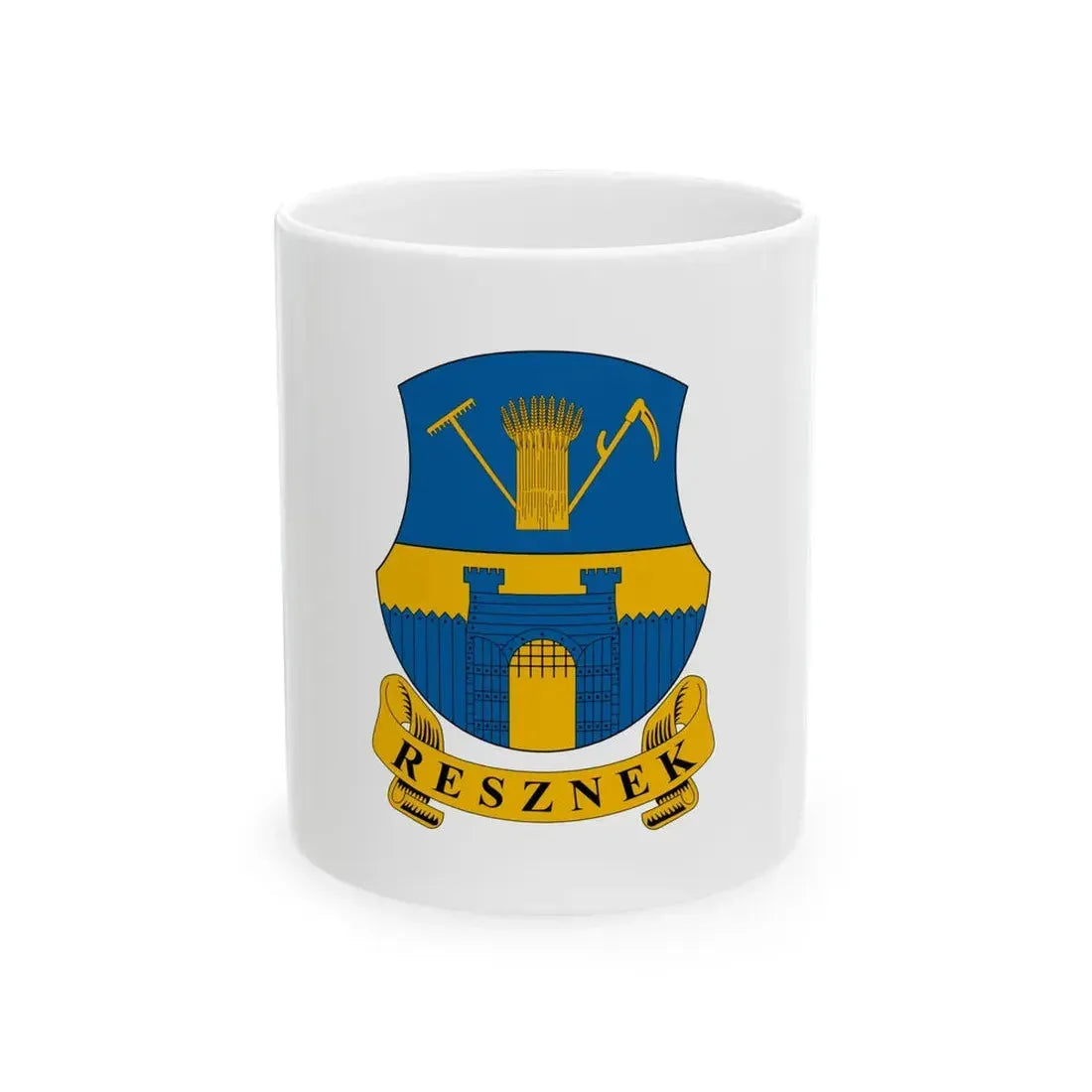 Flag of Resznek (Hungary) White Coffee Mug 11oz - Go Mug Yourself