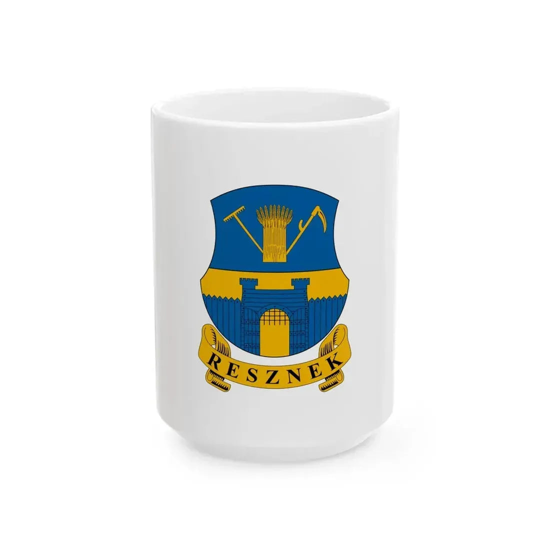 Flag of Resznek (Hungary) White Coffee Mug 15oz - Go Mug Yourself