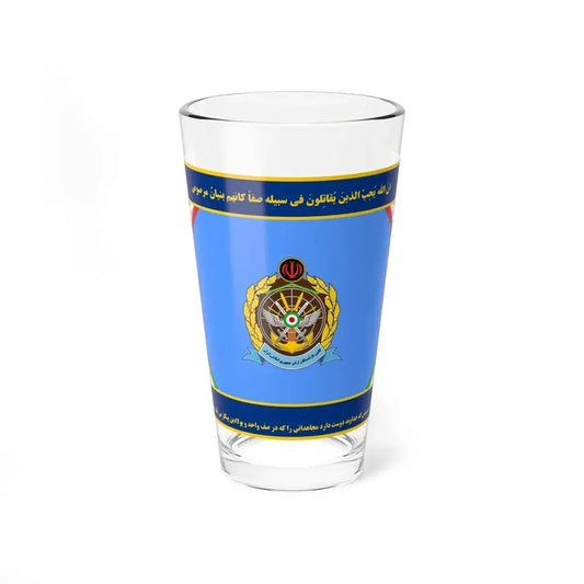 Flag of Retirees Association of Army of Iran (Iran) Pint Glass 16oz 16oz - Go Mug Yourself