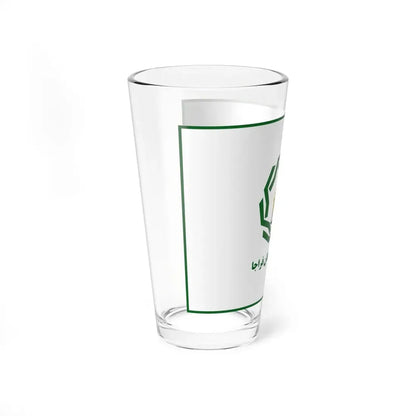 Flag of Retirees Association of Police of Iran (Iran) Pint Glass 16oz - Go Mug Yourself