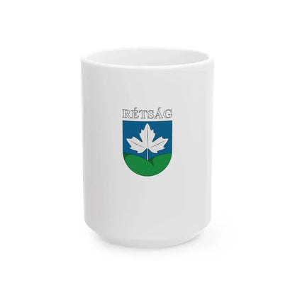 Flag of Retsag (Hungary) White Coffee Mug 15oz - Go Mug Yourself