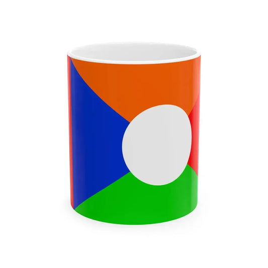 Flag of Reunion APDR proposal (France) White Coffee Mug 11oz - Go Mug Yourself