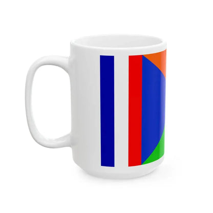 Flag of Reunion APDR proposal (France) White Coffee Mug - Go Mug Yourself