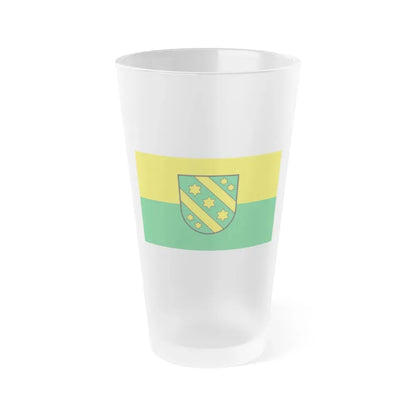Flag of Reutlingen Germany - Frosted Pint Glass 16oz 16oz Frosted - Go Mug Yourself