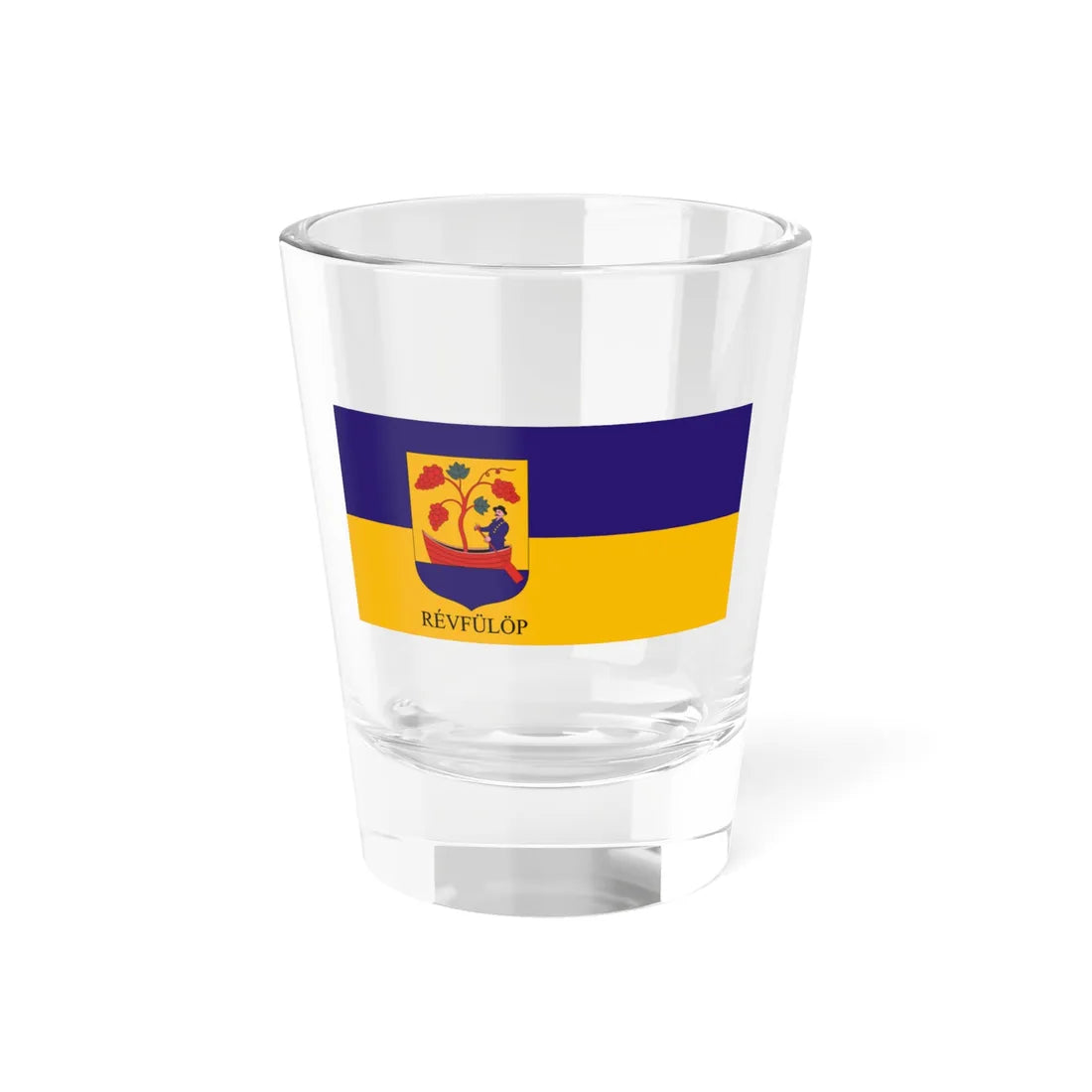 Flag of Revfulop variant (Hungary) Shot Glass 1.5oz 1.5oz - Go Mug Yourself