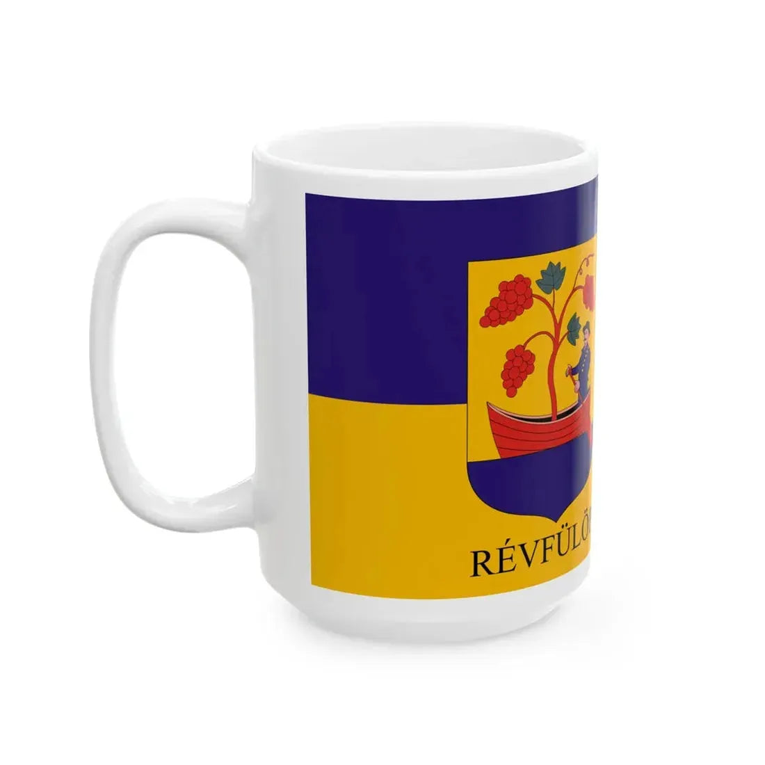 Flag of Revfulop variant (Hungary) White Coffee Mug - Go Mug Yourself