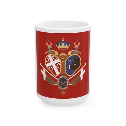 Flag of Revolutionary Serbia (Serbia) White Coffee Mug 15oz - Go Mug Yourself