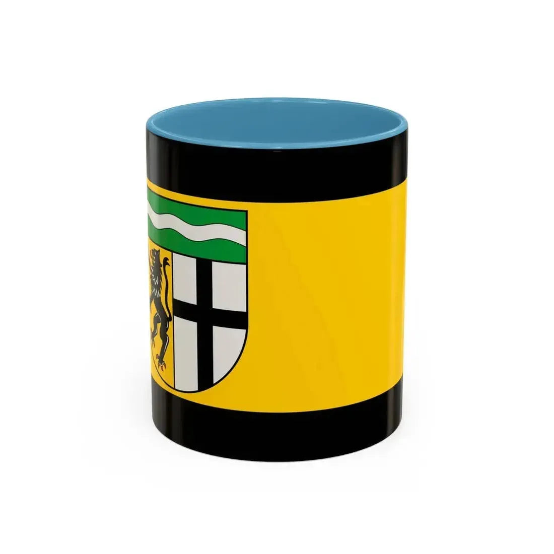 Flag of Rhein Erft Kreis Germany - Accent Coffee Mug 11oz Light Blue - Go Mug Yourself