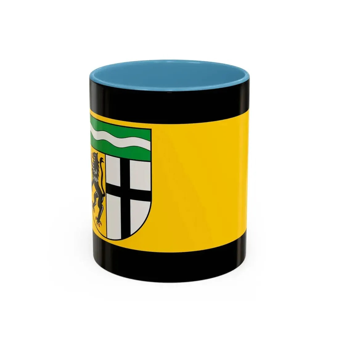 Flag of Rhein Erft Kreis Germany - Accent Coffee Mug 11oz Light Blue - Go Mug Yourself