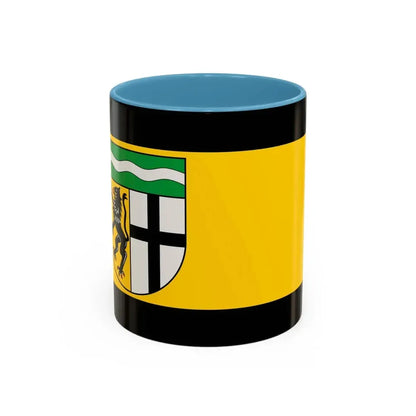 Flag of Rhein Erft Kreis Germany - Accent Coffee Mug 11oz Light Blue - Go Mug Yourself