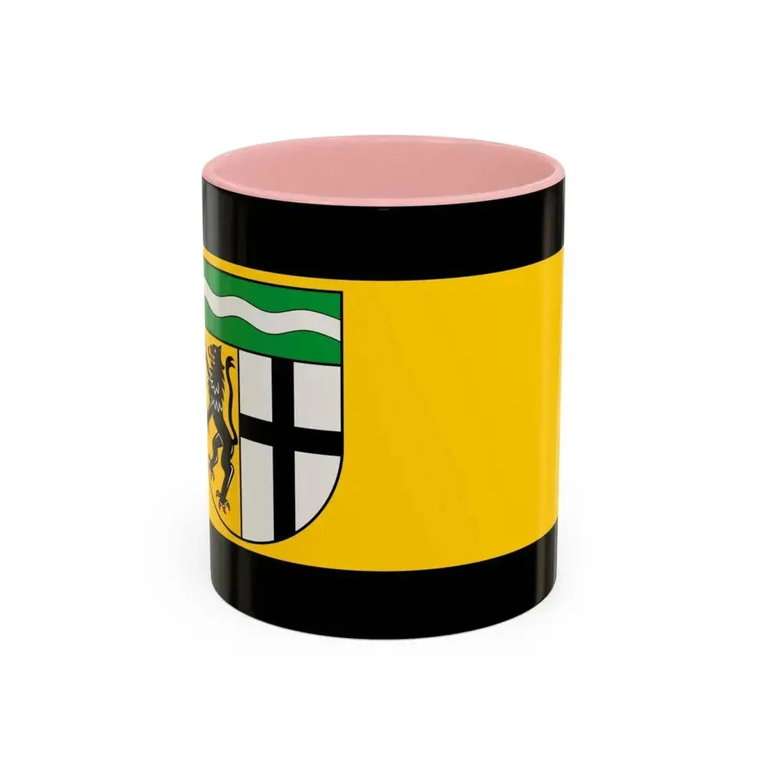 Flag of Rhein Erft Kreis Germany - Accent Coffee Mug 11oz Pink - Go Mug Yourself