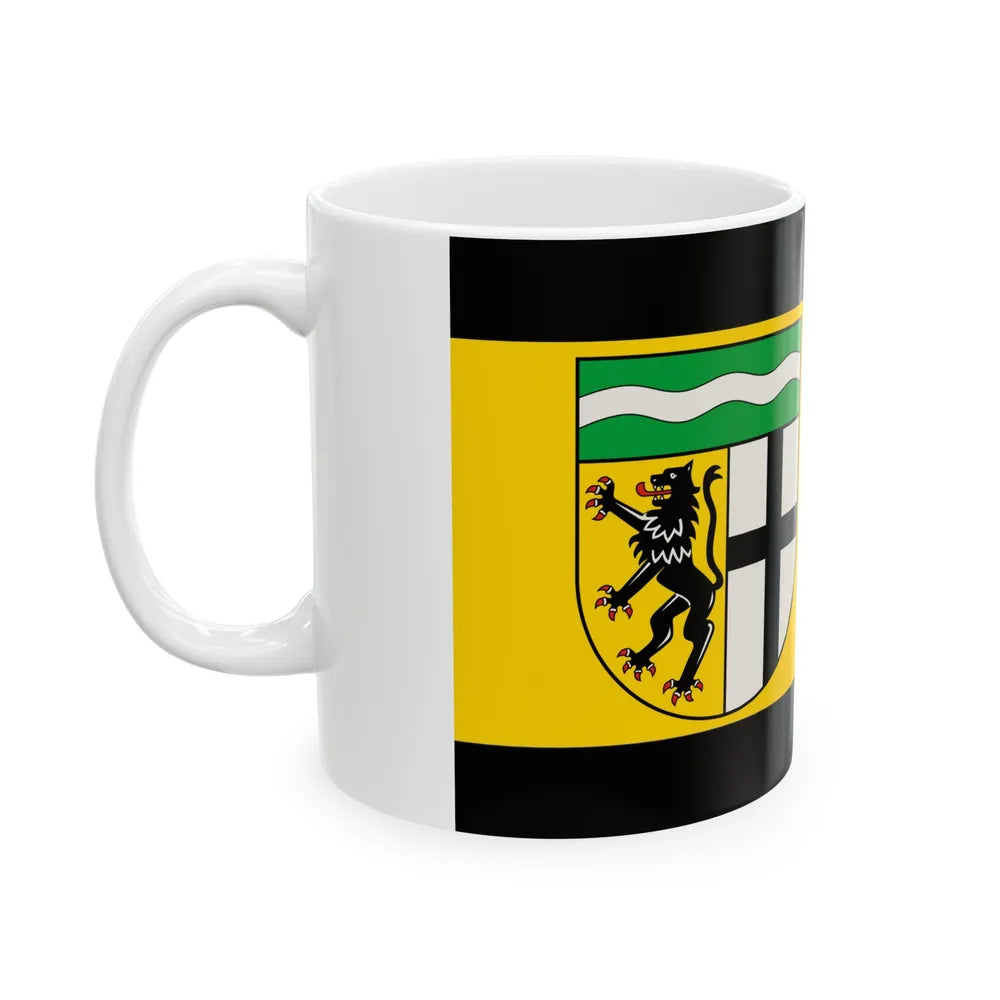 Flag of Rhein Erft Kreis Germany - White Coffee Mug-Go Mug Yourself