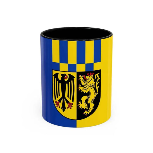 Flag of Rhein Hunsrueck Kreis Germany - Accent Coffee Mug 11oz Black - Go Mug Yourself