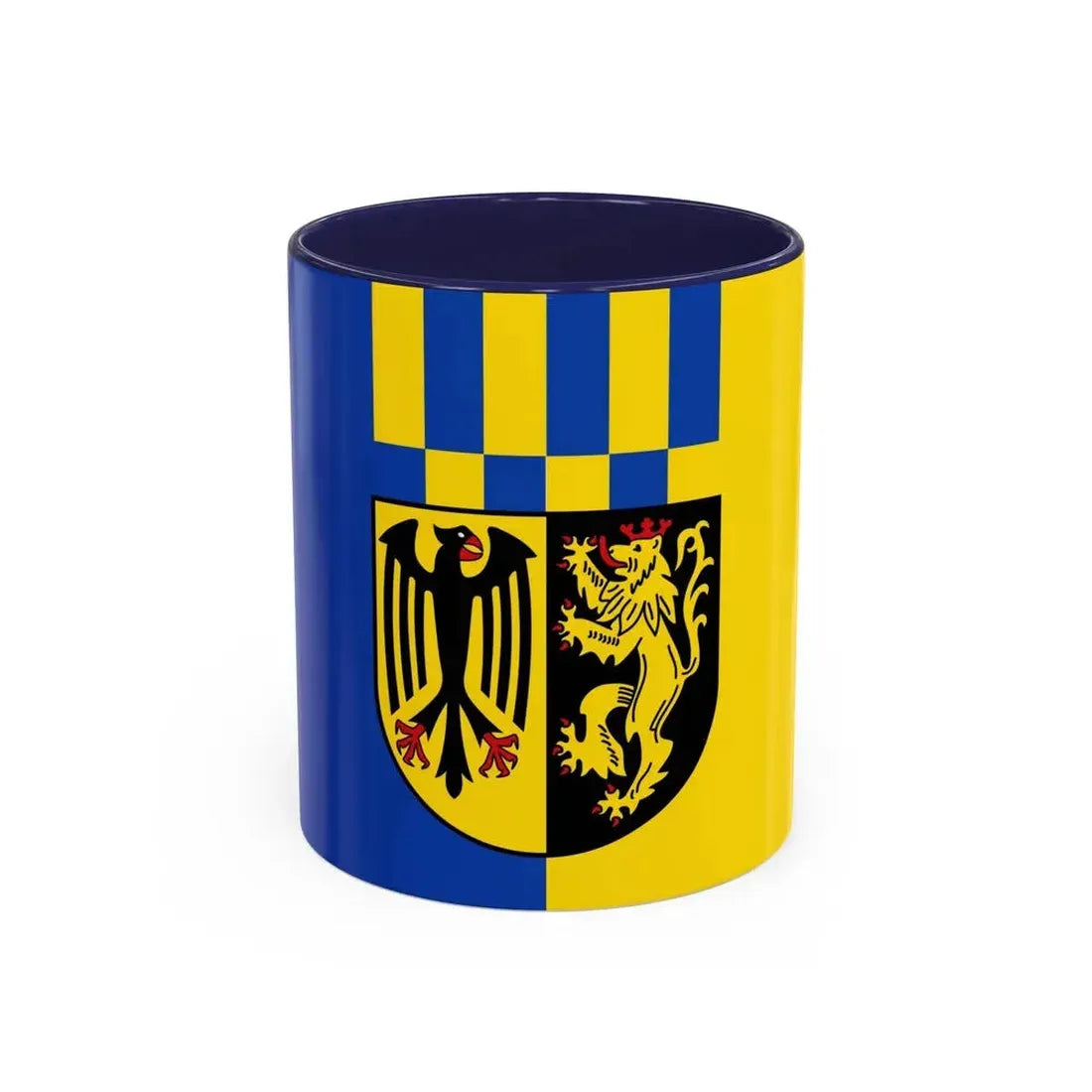 Flag of Rhein Hunsrueck Kreis Germany - Accent Coffee Mug 11oz Navy - Go Mug Yourself