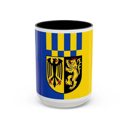 Flag of Rhein Hunsrueck Kreis Germany - Accent Coffee Mug 15oz Black - Go Mug Yourself