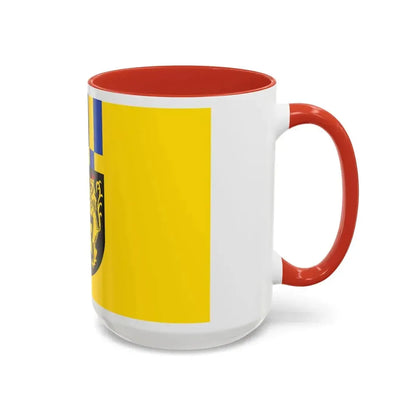 Flag of Rhein Hunsrueck Kreis Germany - Accent Coffee Mug - Go Mug Yourself
