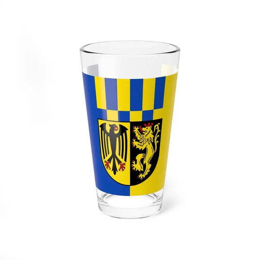 Flag of Rhein Hunsrueck Kreis Germany - Pint Glass 16oz 16oz - Go Mug Yourself