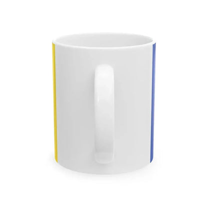 Flag of Rhein Hunsrueck Kreis Germany - White Coffee Mug - Go Mug Yourself