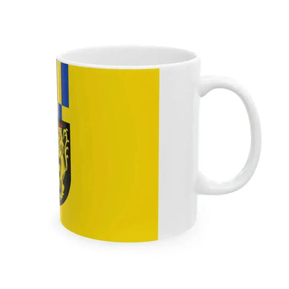 Flag of Rhein Hunsrueck Kreis Germany - White Coffee Mug - Go Mug Yourself